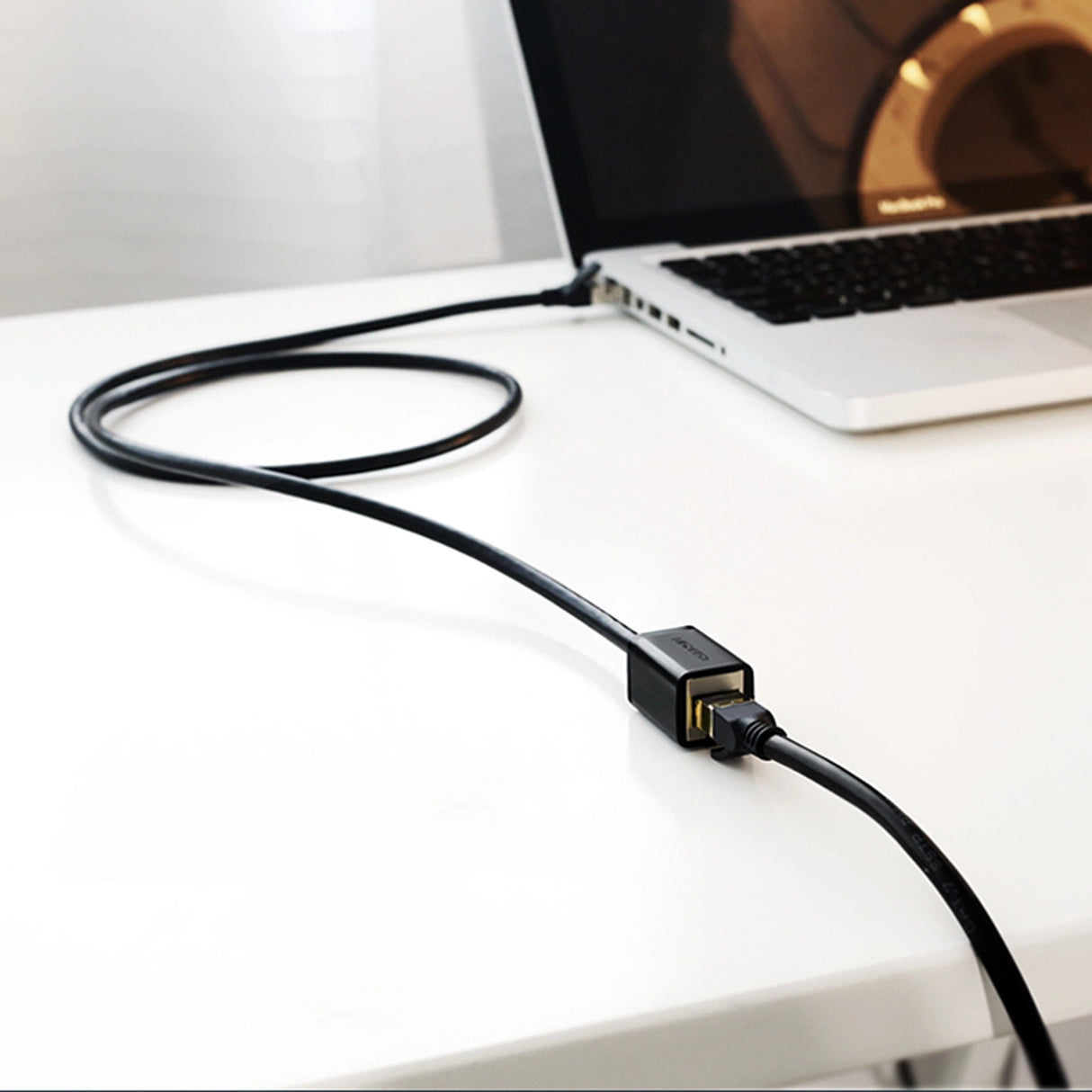 Ugreen NW112 11279 Ethernet Netværkskabel RJ45 (kvinde) - RJ45 (mand) F/UTP Cat. 6 1 Gbps 1m - sort