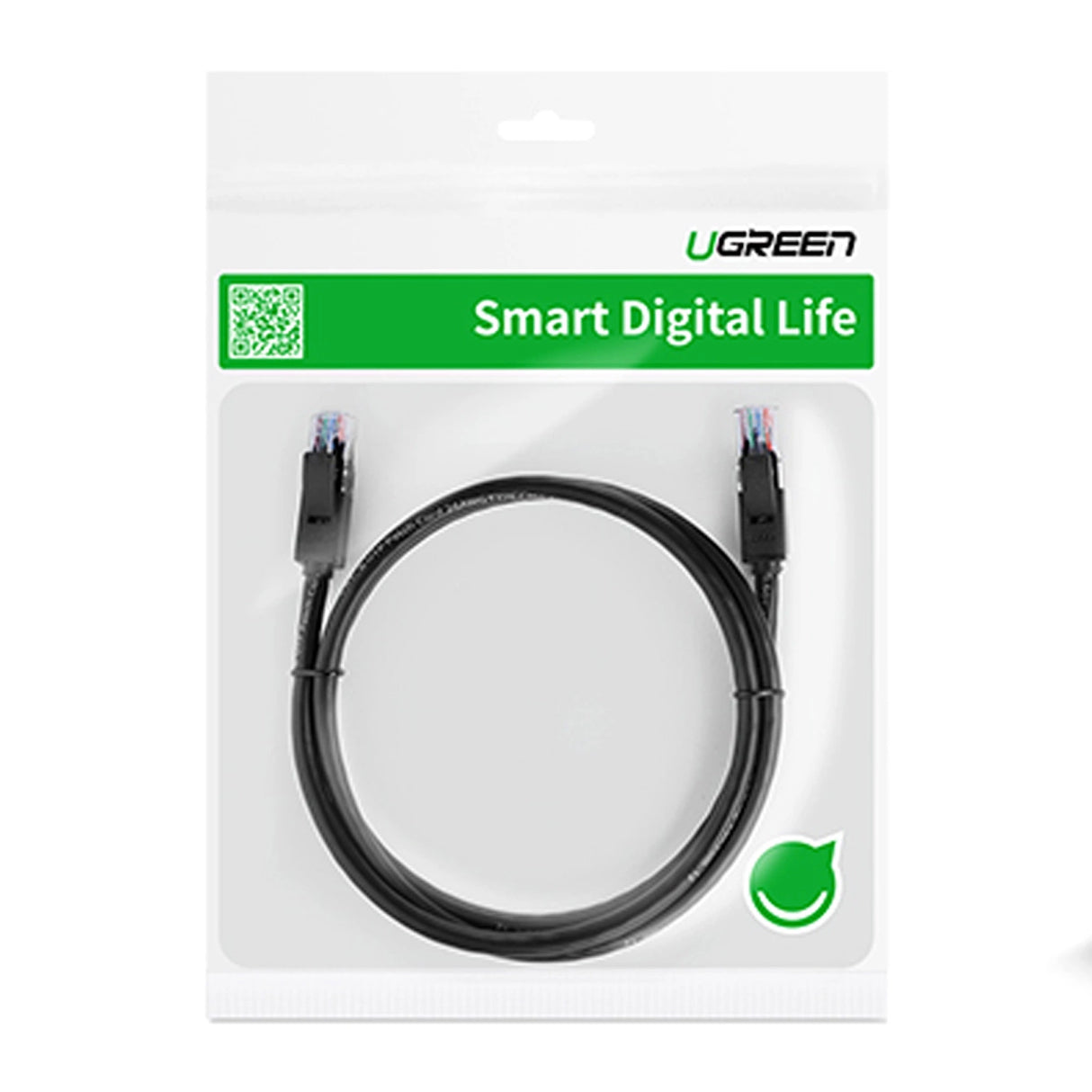 Ugreen LAN Ethernet U/UTP Cat. 6 1000Mbps 8m sort (NW102)