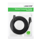 Ugreen Ethernet patch cord U/FTP Cat. 7 10Gb/s flad 0,5m sort (NW106)