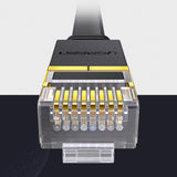 Ugreen Ethernet patch cord U/FTP Cat. 7 10Gb/s flad 0,5m sort (NW106)