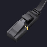 Ugreen Ethernet patch cord U/FTP Cat. 7 10Gb/s flad 0,5m sort (NW106)