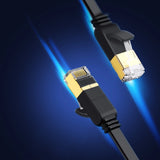 Ugreen Ethernet patch cord U/FTP Cat. 7 10Gb/s flad 0,5m sort (NW106)
