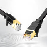 Ugreen Ethernet patch cord U/FTP Cat. 7 10Gb/s flad 0,5m sort (NW106)