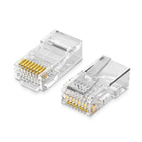 Ugreen 100x plug end RJ45 8P8C (UTP Cat. 5 / Cat. 5e) gennemsigtig (NW110)