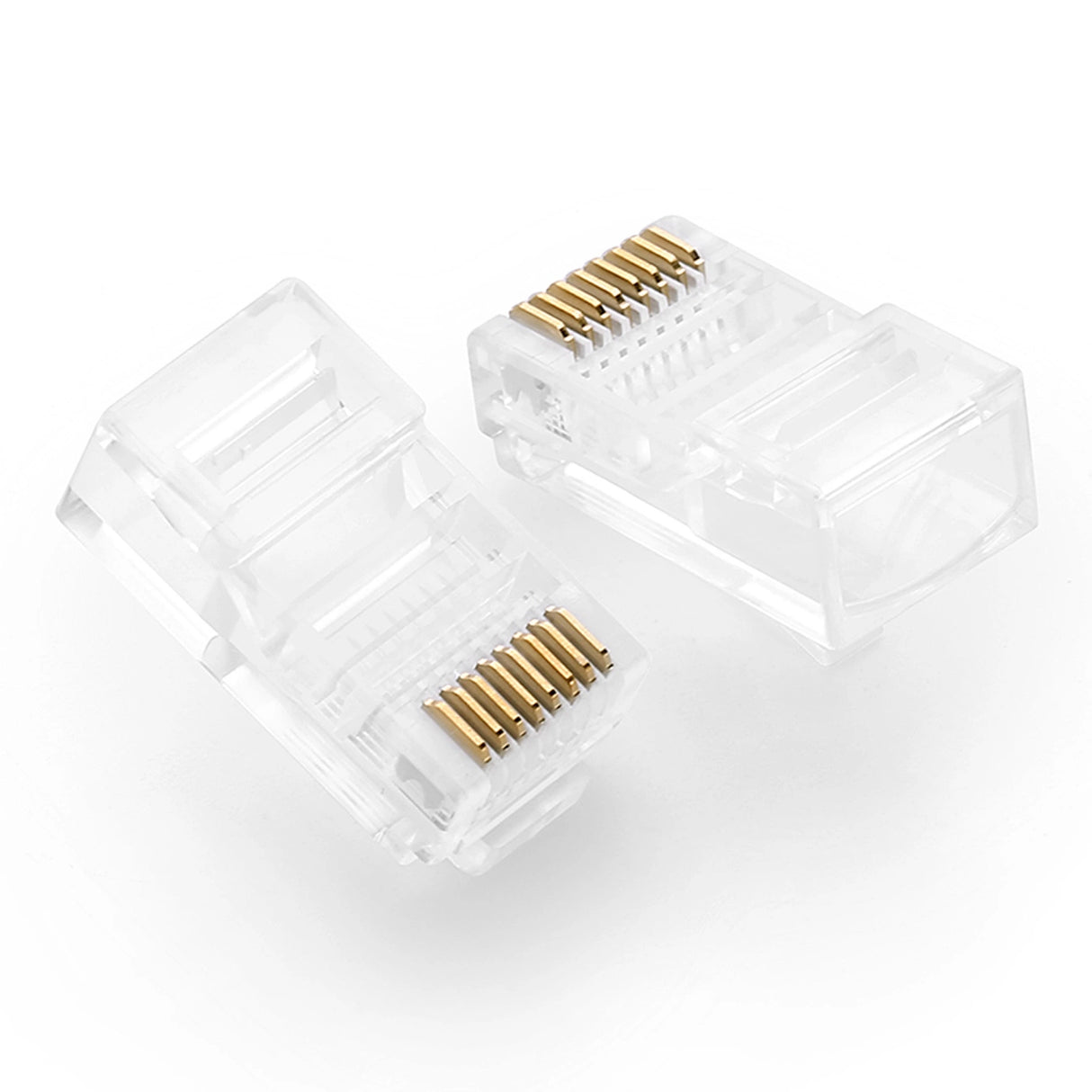 Ugreen 100x plug end RJ45 8P8C (UTP Cat. 5 / Cat. 5e) gennemsigtig (NW110)