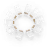 Ugreen 100x plug end RJ45 8P8C (UTP Cat. 5 / Cat. 5e) gennemsigtig (NW110)