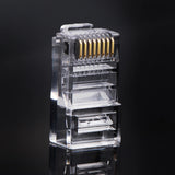 Ugreen 100x plug end RJ45 8P8C (UTP Cat. 5 / Cat. 5e) gennemsigtig (NW110)