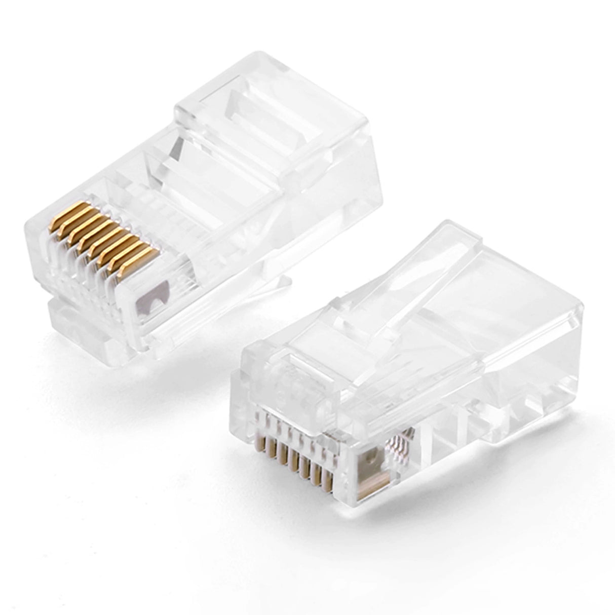Ugreen 100x plug end RJ45 8P8C (UTP Cat. 5 / Cat. 5e) gennemsigtig (NW110)