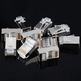 Ugreen 10x plug end RJ45 8P8C (UTP Cat. 6 / Cat. 5 / Cat. 5e) sølv (NW111)