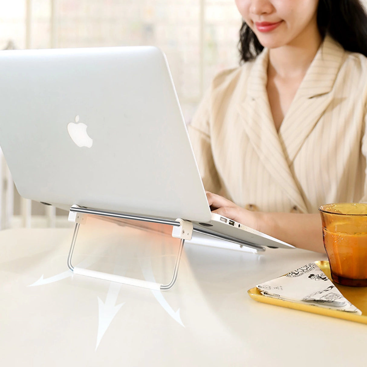 Ugreen justerbar stand laptop stand sølv (LP230)