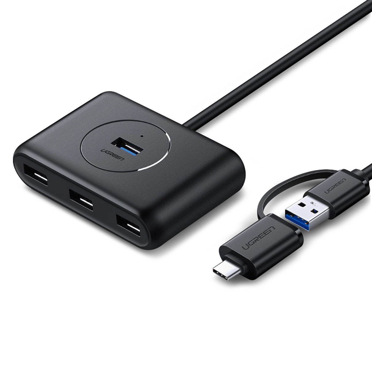 Ugreen HUB 4in1 USB-C - 4xUSB 3.0 5Gb/s 1m sort (CR113)
