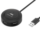 Ugreen HUB 4in1 USB-A - 4xUSB-A 2.0 480Mb/s 1m sort (CR106)