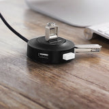 Ugreen HUB 4in1 USB-A - 4xUSB-A 2.0 480Mb/s 1m sort (CR106)