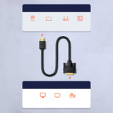 Grøn tovejs kabel HDMI - DVI 2m sort (HD106)
