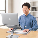Ugrøn metalstativ, sammenklappelig bærbar tabletstativ (LP339)