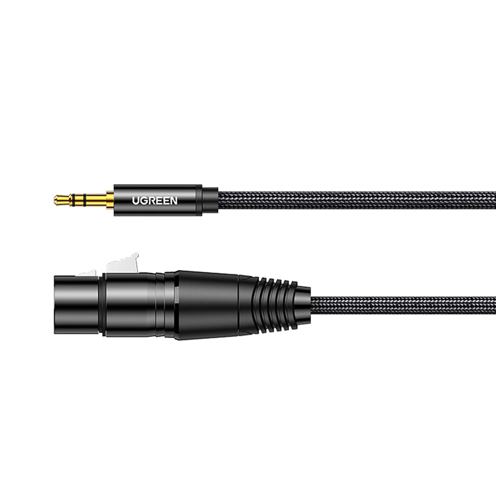Ugreen lydkabel 3,5 mm mini jack (mandlig) - XLR (kvindelig) 1m sort (AV182)