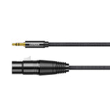 Ugreen lydkabel 3,5 mm mini jack (mandlig) - XLR (kvindelig) 1m sort (AV182)