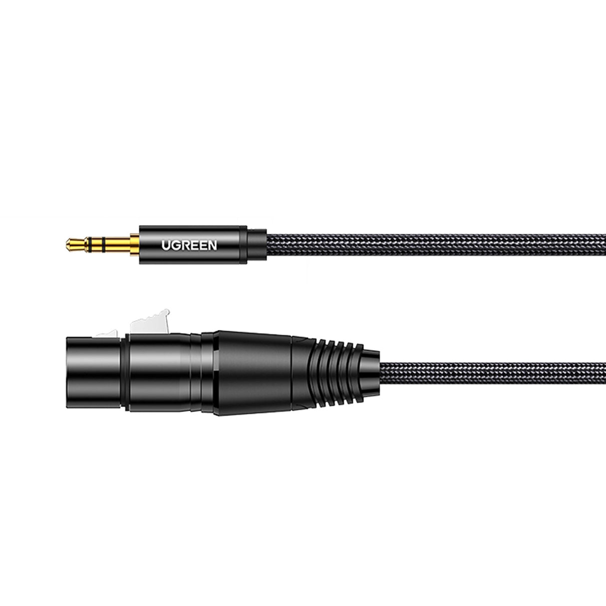 Ugreen lydkabel 3,5 mm mini jack (mandlig) - XLR (kvindelig) 1m sort (AV182)