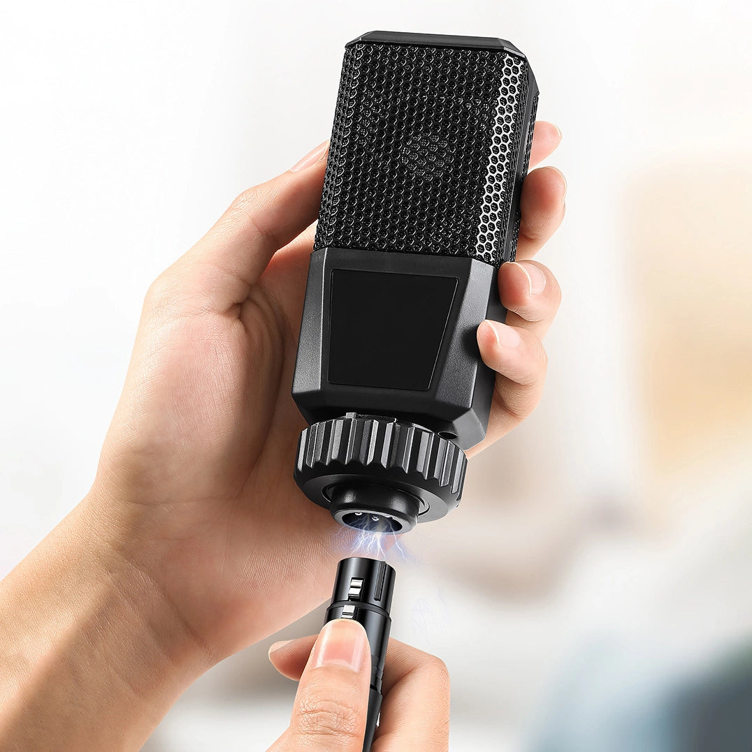 Ugreen lydkabel 3,5 mm mini jack (mandlig) - XLR (kvindelig) 1m sort (AV182)