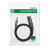 Ugreen lydkabel 3,5 mm mini jack (mandlig) - XLR (kvindelig) 1m sort (AV182)