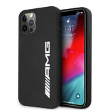 AMG Silicone Big Logo-hylster til iPhone 12 Pro Max - sort