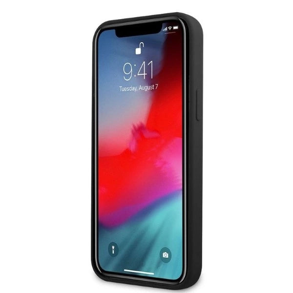 AMG Silicone Big Logo-hylster til iPhone 12 Pro Max - sort