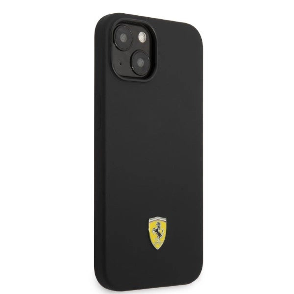 Ferrari FEHMSIP14SBK iPhone 14 6.1" sort/sort hardcase Silikon Metal Logo Magsafe