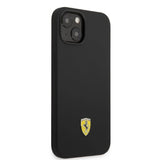 Ferrari FEHMSIP14SBK iPhone 14 6.1" sort/sort hardcase Silikon Metal Logo Magsafe