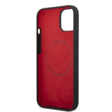 Ferrari FEHMSIP14SBK iPhone 14 6.1" sort/sort hardcase Silikon Metal Logo Magsafe
