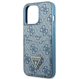Guess 4G Triangle Logo Cardslot Case til iPhone 13 Pro / 13 - Blå