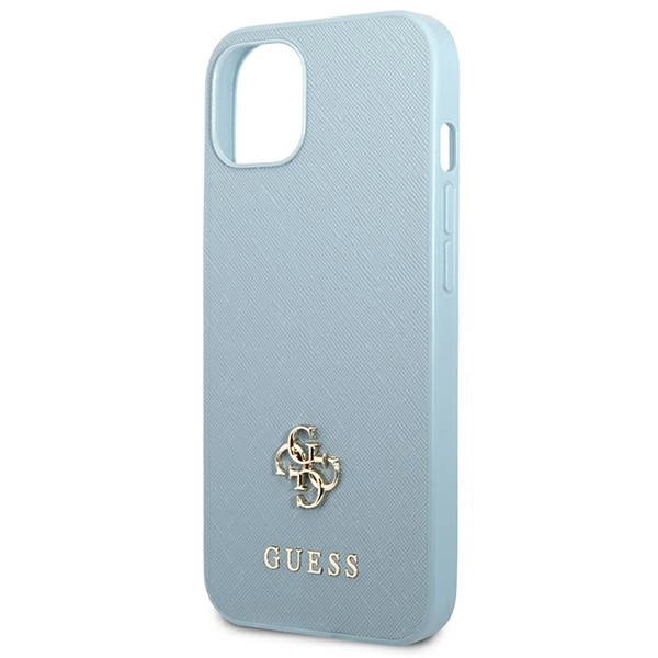 Guess GUHCP13MPS4MB iPhone 13 6.1" blå/blå hardcase Saffiano 4G lille metal logo