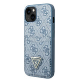 Guess GUHCP13SP4TPB iPhone 13 mini 5.4" blå/blå hardcase 4G Triangle Logo Cardslot
