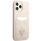 Guess 4G Triangle Logo Cardslot case til iPhone 13 Pro Max - pink