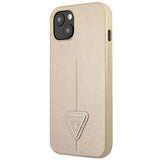 Guess GUHCP14MPSATLE iPhone 14 Plus 6,7" beige/beige hardcase SaffianoTriangle Logo