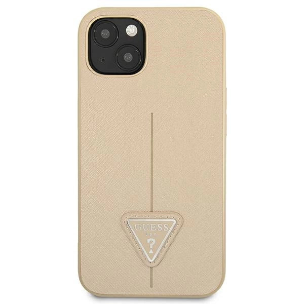 Guess GUHCP14MPSATLE iPhone 14 Plus 6,7" beige/beige hardcase SaffianoTriangle Logo