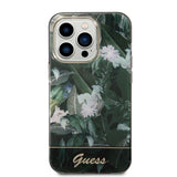Guess Jungle Collection æske til iPhone 14 Pro Max - grøn