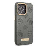 Guess GUHMP13LSAPSTG iPhone 13 Pro / 13 6.1" grå/grå hardcase Peony Logo Plade MagSafe