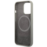 Guess GUHMP13LSPLG iPhone 13 Pro / 13 6.1" grå/grå hard case Silikon Logo Plade MagSafe