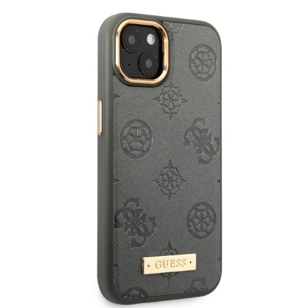 Guess GUHMP13MSAPSTG iPhone 13 6.1" grå/grå hardcase Peony Logo Plade MagSafe