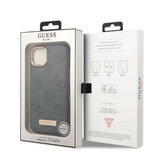 Guess GUHMP13MSAPSTG iPhone 13 6.1" grå/grå hardcase Peony Logo Plade MagSafe