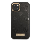 Guess GUHMP13MSAPSTK iPhone 13 6.1" sort/sort hårdkasse Peony Logo Plade MagSafe