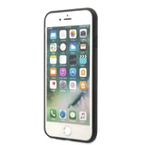 Karl Lagerfeld KLHCI8SAKICKCBK iPhone 7/8 / SE 2020 / SE 2022 sort/sort hardcase Saffiano Karl&Choupette Head