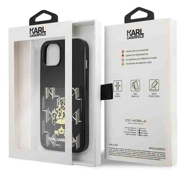 Karl Lagerfeld Karlimals Cardslot case til iPhone 13 - sort