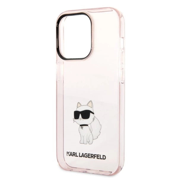 Karl Lagerfeld KLHCP14LHNCHTCP iPhone 14 Pro 6.1" pink/pink hardcase Ikonik Choupette