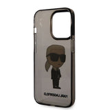 Karl Lagerfeld KLHCP14LHNIKTCK iPhone 14 Pro 6.1" sort/sort hardcase Ikonik Karl Lagerfeld