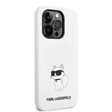 Karl Lagerfeld KLHCP14LSNCHBCH iPhone 14 Pro 6.1" hårdkasse hvid/hvid Silicone Choupette