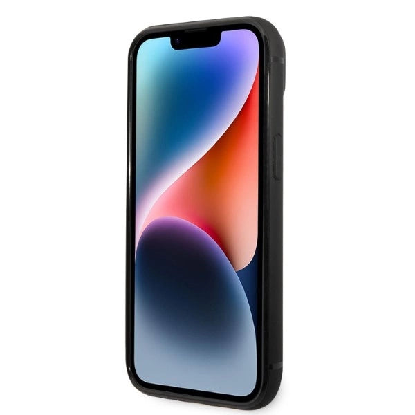 Karl Lagerfeld Signature Logo Cardslot case til iPhone 14 Plus - sort