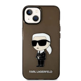 Karl Lagerfeld Ikonik Karl-foder til iPhone 14 Plus - sort