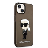 Karl Lagerfeld Ikonik Karl-foder til iPhone 14 Plus - sort
