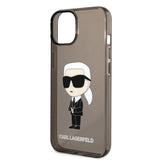Karl Lagerfeld Ikonik Karl-foder til iPhone 14 Plus - sort